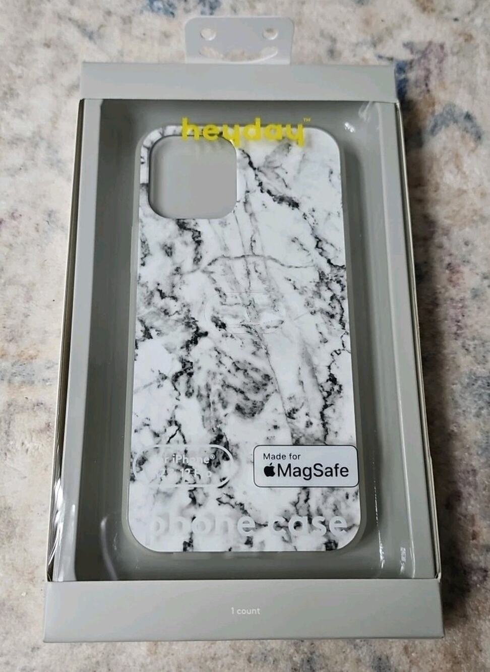 Heyday Phone Case for Apple iPhone 12 & 12 Pro MagSafe Natural Marble